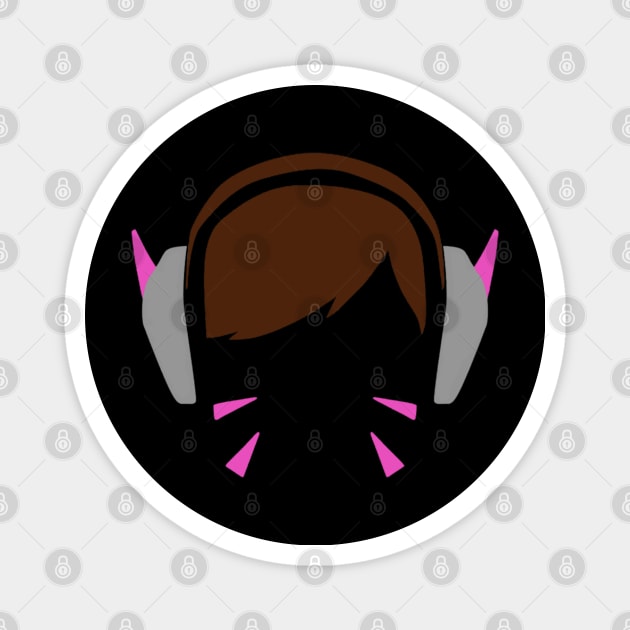 Dva Headphones Outline Magnet by Blonya